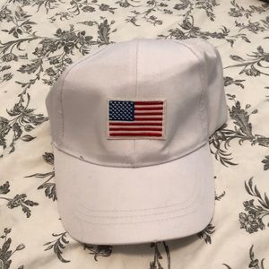 New Charlotte Russe American flag white hat
